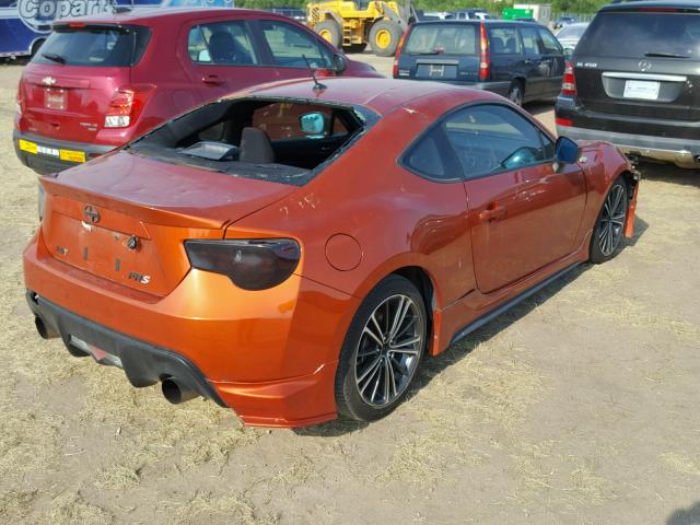 JF1ZNAA16D1704229 - 2013 TOYOTA SCION FR-S ORANGE photo 4