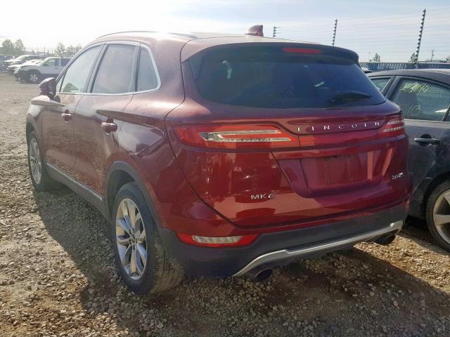 5LMCJ2A93FUJ14846 - 2015 LINCOLN MKC RED photo 3