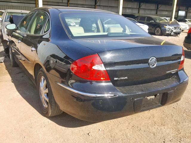 2G4WD562551217118 - 2005 BUICK LACROSSE C BLACK photo 3