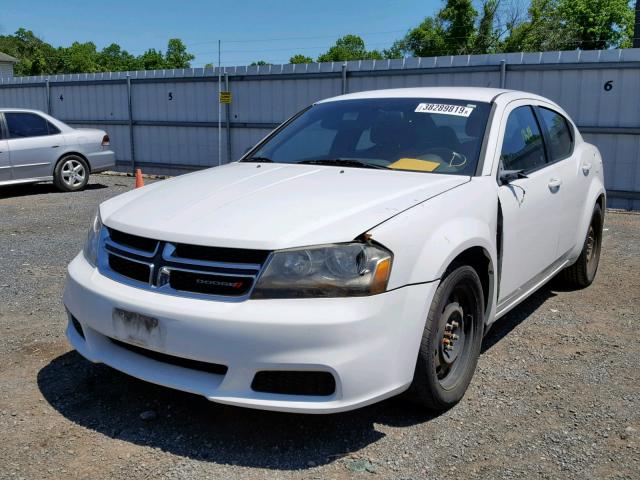 1B3BD4FB6BN591990 - 2011 DODGE AVENGER EX WHITE photo 2