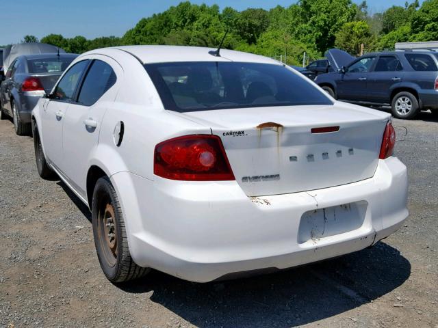 1B3BD4FB6BN591990 - 2011 DODGE AVENGER EX WHITE photo 3