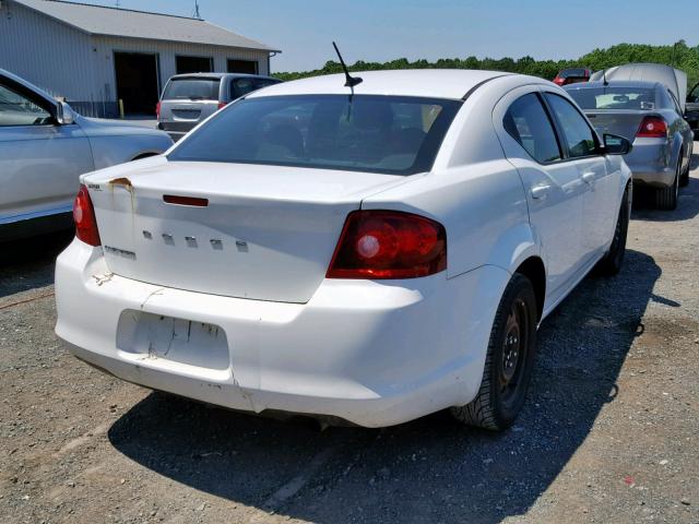 1B3BD4FB6BN591990 - 2011 DODGE AVENGER EX WHITE photo 4