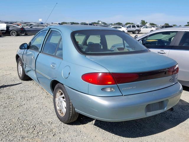 1FAFP13P0WW268837 - 1998 FORD ESCORT SE GREEN photo 3