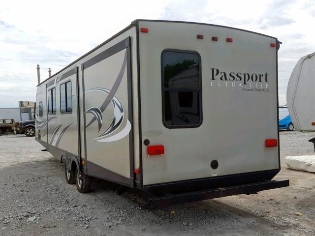 4YDT32229FT413425 - 2015 KEYSTONE PASSPORT TAN photo 3