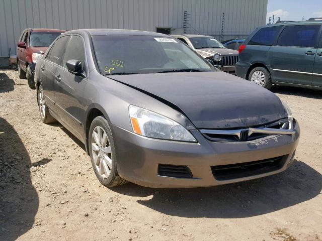 1HGCM665X6A802857 - 2006 HONDA ACCORD EX GRAY photo 1