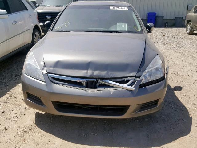 1HGCM665X6A802857 - 2006 HONDA ACCORD EX GRAY photo 9