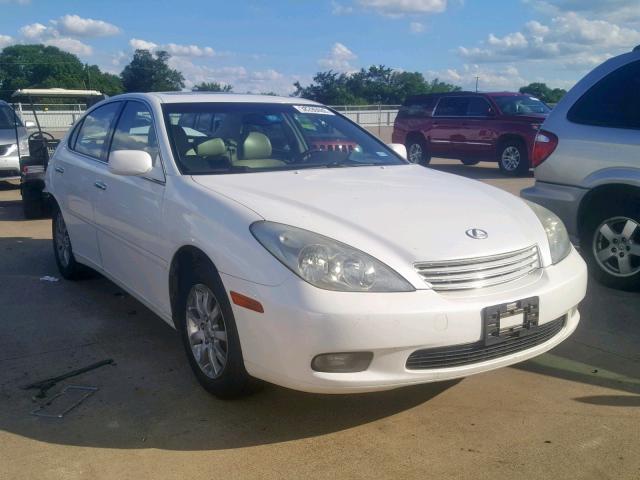 JTHBF30G930137527 - 2003 LEXUS ES 300 WHITE photo 1