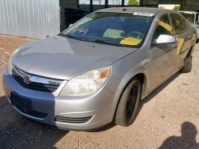 1G8ZS57NX8F134470 - 2008 SATURN AURA XE SILVER photo 2