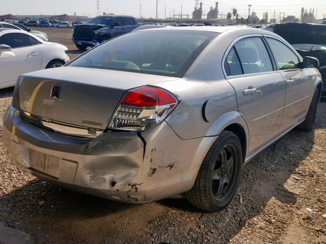 1G8ZS57NX8F134470 - 2008 SATURN AURA XE SILVER photo 4