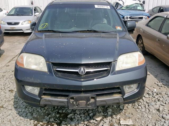 2HNYD18893H513569 - 2003 ACURA MDX TOURIN GRAY photo 9