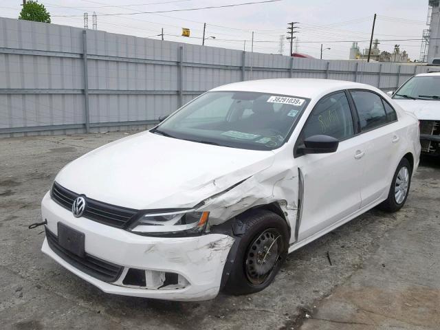 3VW2K7AJ6DM280526 - 2013 VOLKSWAGEN JETTA BASE WHITE photo 2