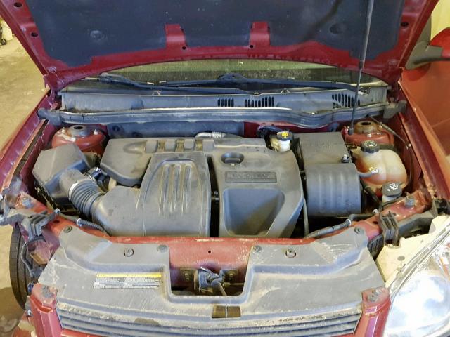 1G1AT58H297107793 - 2009 CHEVROLET COBALT LT RED photo 7