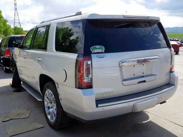 1GKS1CKJ9FR233512 - 2015 GMC YUKON DENA SILVER photo 3