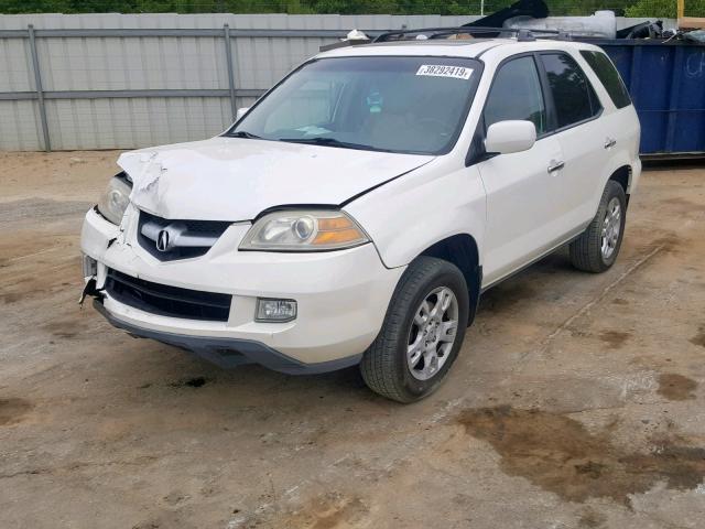 2HNYD188X6H535004 - 2006 ACURA MDX TOURIN WHITE photo 2