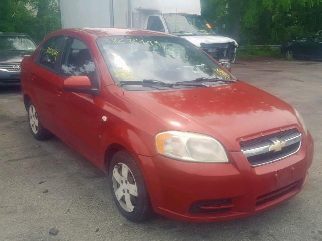 KL1TD56618B019464 - 2008 CHEVROLET AVEO BASE Qırmızı foto 1