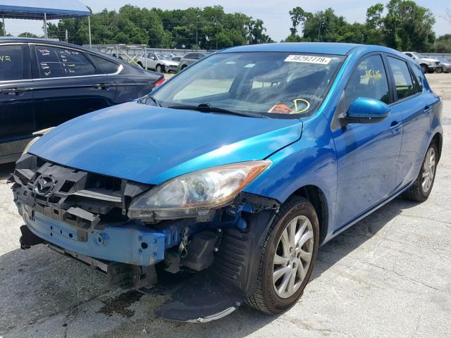 JM1BL1L77C1646293 - 2012 MAZDA 3 I BLUE photo 2