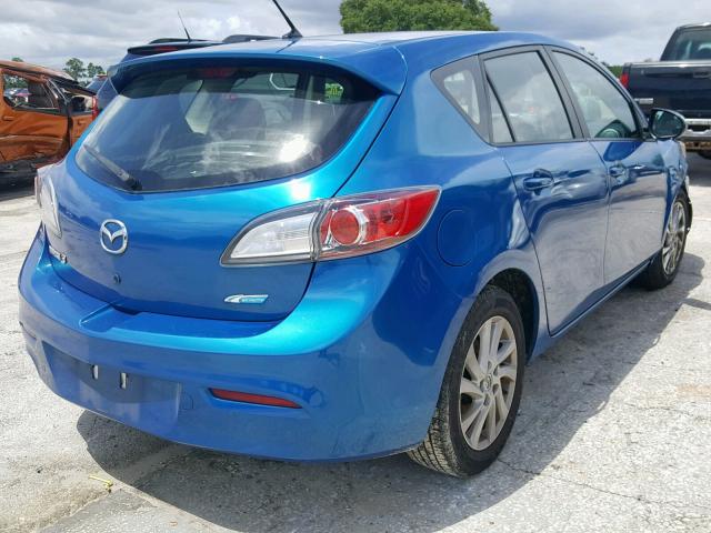 JM1BL1L77C1646293 - 2012 MAZDA 3 I BLUE photo 4