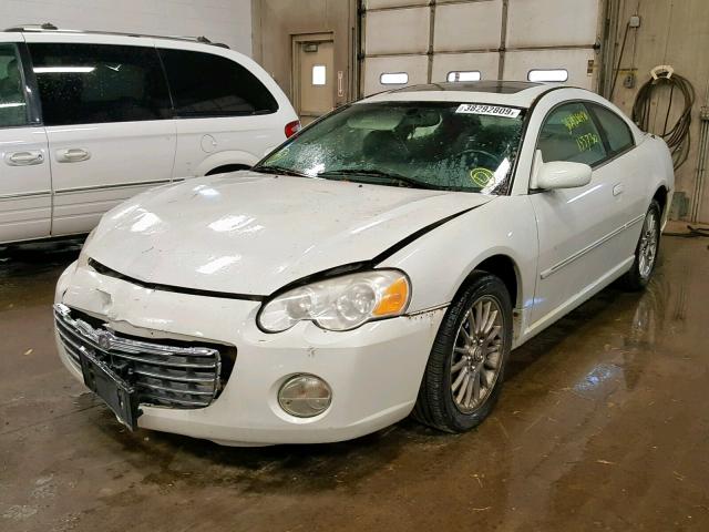 4C3AG52H03E077459 - 2003 CHRYSLER SEBRING LX WHITE photo 2