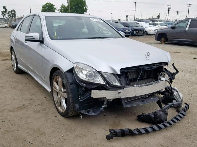 WDDHF5KB2DA705286 - 2013 MERCEDES-BENZ E 350 SILVER photo 1