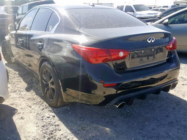 JN1BV7AP3FM347485 - 2015 INFINITI Q50 BASE BLACK photo 3