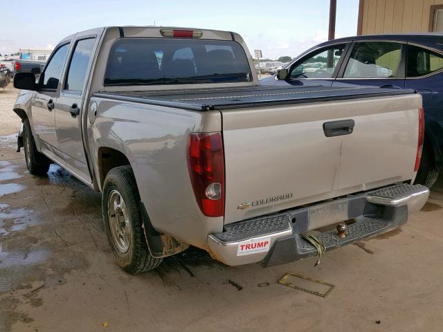 1GCCS138868195158 - 2006 CHEVROLET COLORADO TAN photo 3