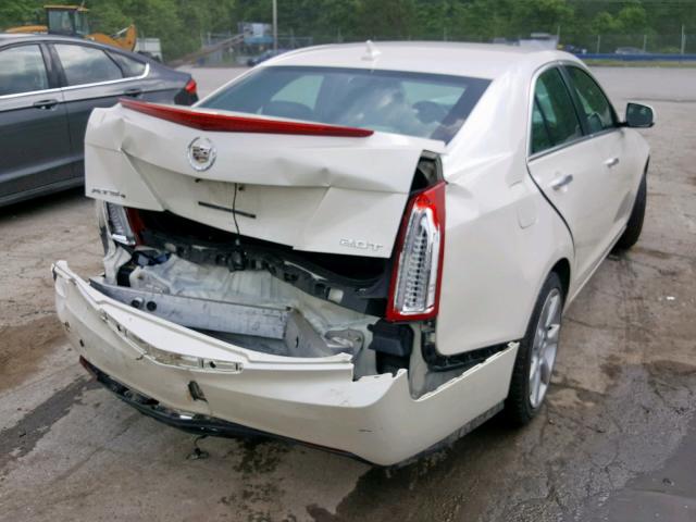 1G6AG5RXXD0142099 - 2013 CADILLAC ATS WHITE photo 4