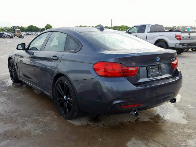 WBA4B1C50FD955386 - 2015 BMW 435 I GRAY photo 3