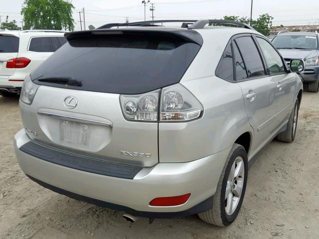 JTJHA31U040067803 - 2004 LEXUS RX 330 SILVER photo 4