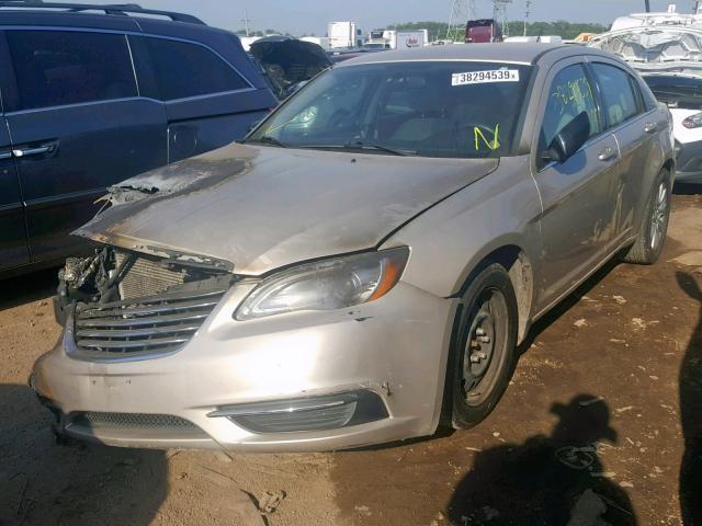 1C3CCBABXEN175869 - 2014 CHRYSLER 200 LX TAN photo 2