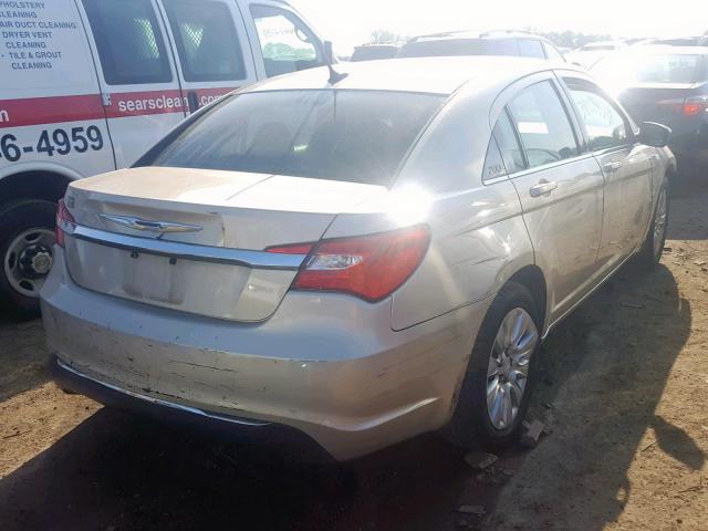 1C3CCBABXEN175869 - 2014 CHRYSLER 200 LX TAN photo 4