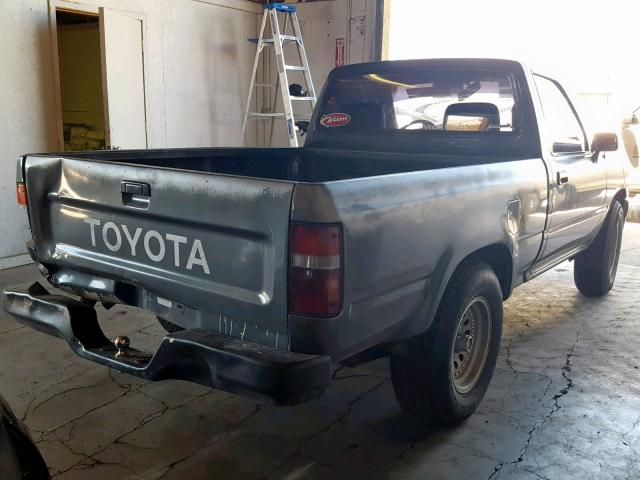 JT4RN81A1M0077027 - 1991 TOYOTA PICKUP 1/2 GRAY photo 4