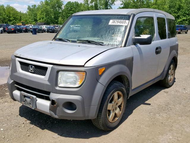 5J6YH28524L032731 - 2004 HONDA ELEMENT EX SILVER photo 2