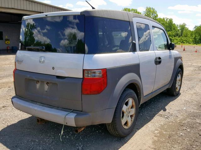 5J6YH28524L032731 - 2004 HONDA ELEMENT EX SILVER photo 4