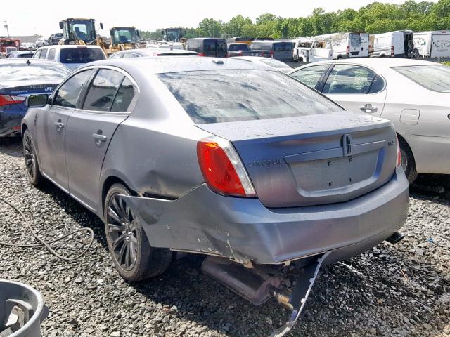 1LNHM93R49G616709 - 2009 LINCOLN MKS GRAY photo 3