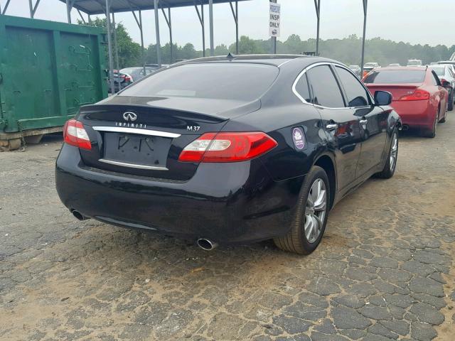 JN1BY1AP0BM320629 - 2011 INFINITI M37 BLACK photo 4