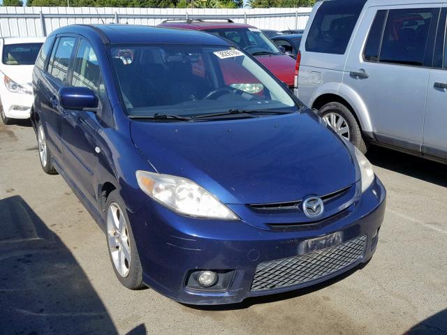 JM1CR29L070139034 - 2007 MAZDA 5 BLUE photo 1