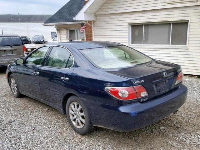 JTHBF30G930141626 - 2003 LEXUS ES 300 BLUE photo 3