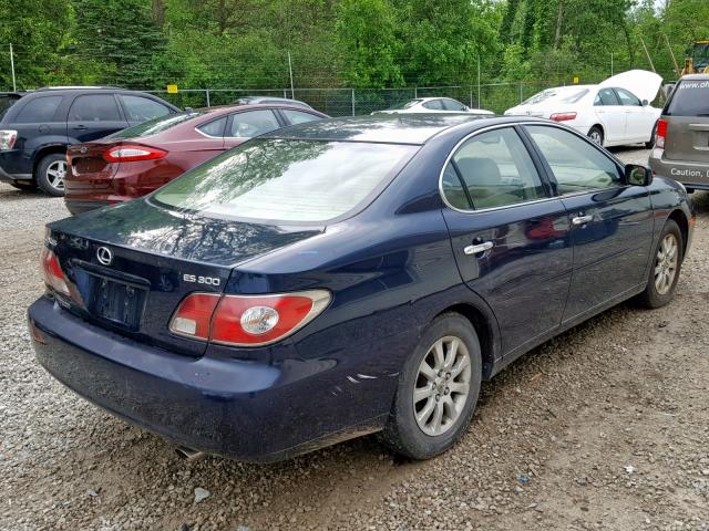 JTHBF30G930141626 - 2003 LEXUS ES 300 BLUE photo 4