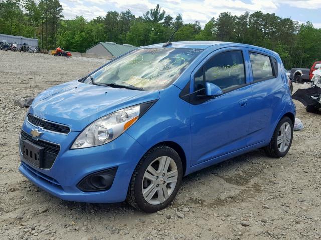 KL8CB6S95EC489614 - 2014 CHEVROLET SPARK LS BLUE photo 2