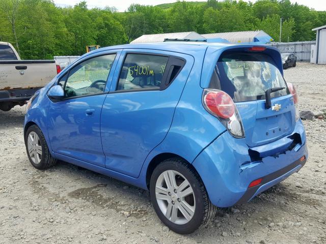 KL8CB6S95EC489614 - 2014 CHEVROLET SPARK LS BLUE photo 3