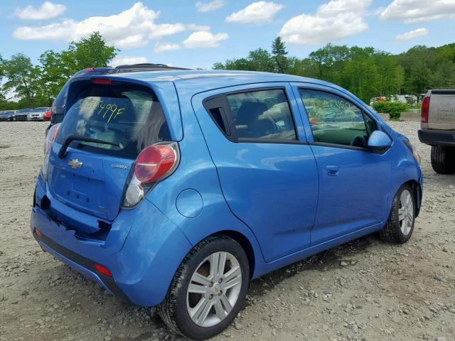 KL8CB6S95EC489614 - 2014 CHEVROLET SPARK LS BLUE photo 4