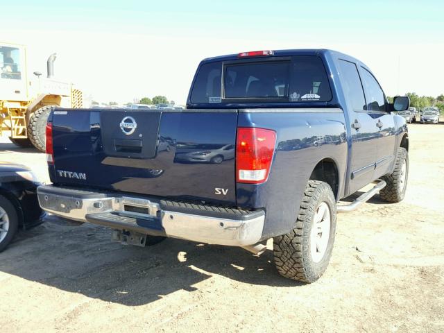 1N6AA0EC4CN305235 - 2012 NISSAN TITAN S BLUE photo 4