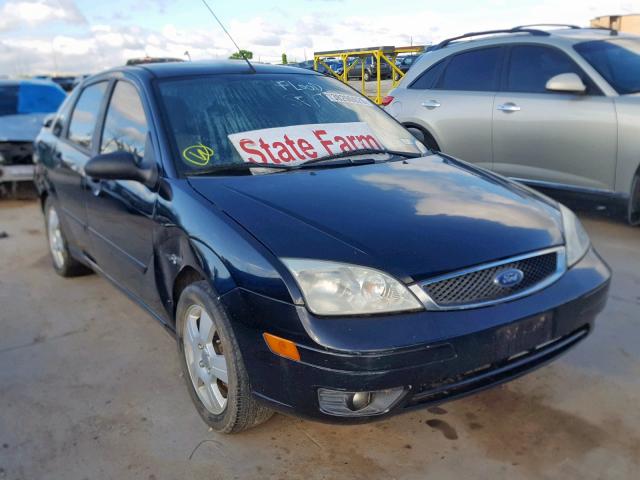 1FAHP34N77W209285 - 2007 FORD FOCUS ZX4 BLACK photo 1