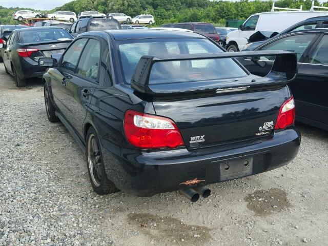 JF1GD29665G508581 - 2005 SUBARU IMPREZA WR BLACK photo 3