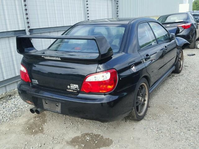 JF1GD29665G508581 - 2005 SUBARU IMPREZA WR BLACK photo 4