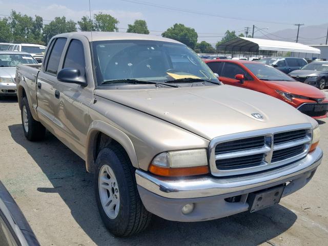 1D7HL48N44S589393 - 2004 DODGE DAKOTA QUA BEIGE photo 1