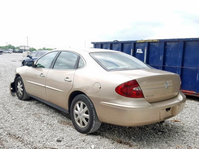 2G4WC562451296400 - 2005 BUICK LACROSSE C GOLD photo 3