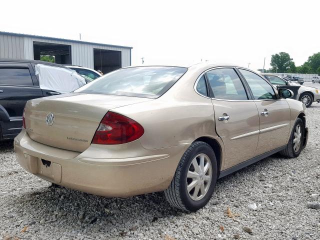 2G4WC562451296400 - 2005 BUICK LACROSSE C GOLD photo 4