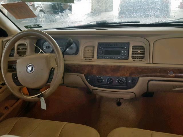 2MEFM74V58X614664 - 2008 MERCURY GRAND MARQ TAN photo 9