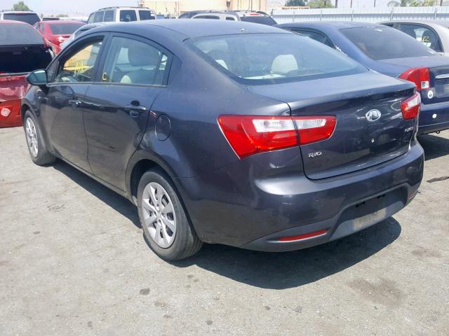 KNADN4A3XD6102229 - 2013 KIA RIO EX  photo 3